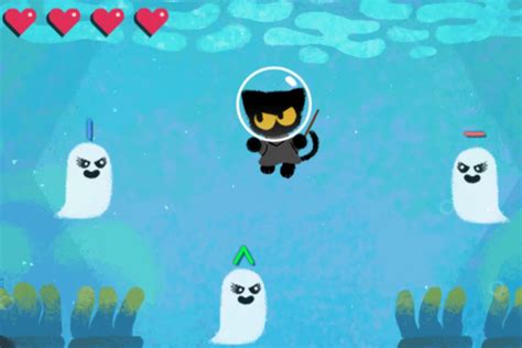 google cat game|Google Doodles .